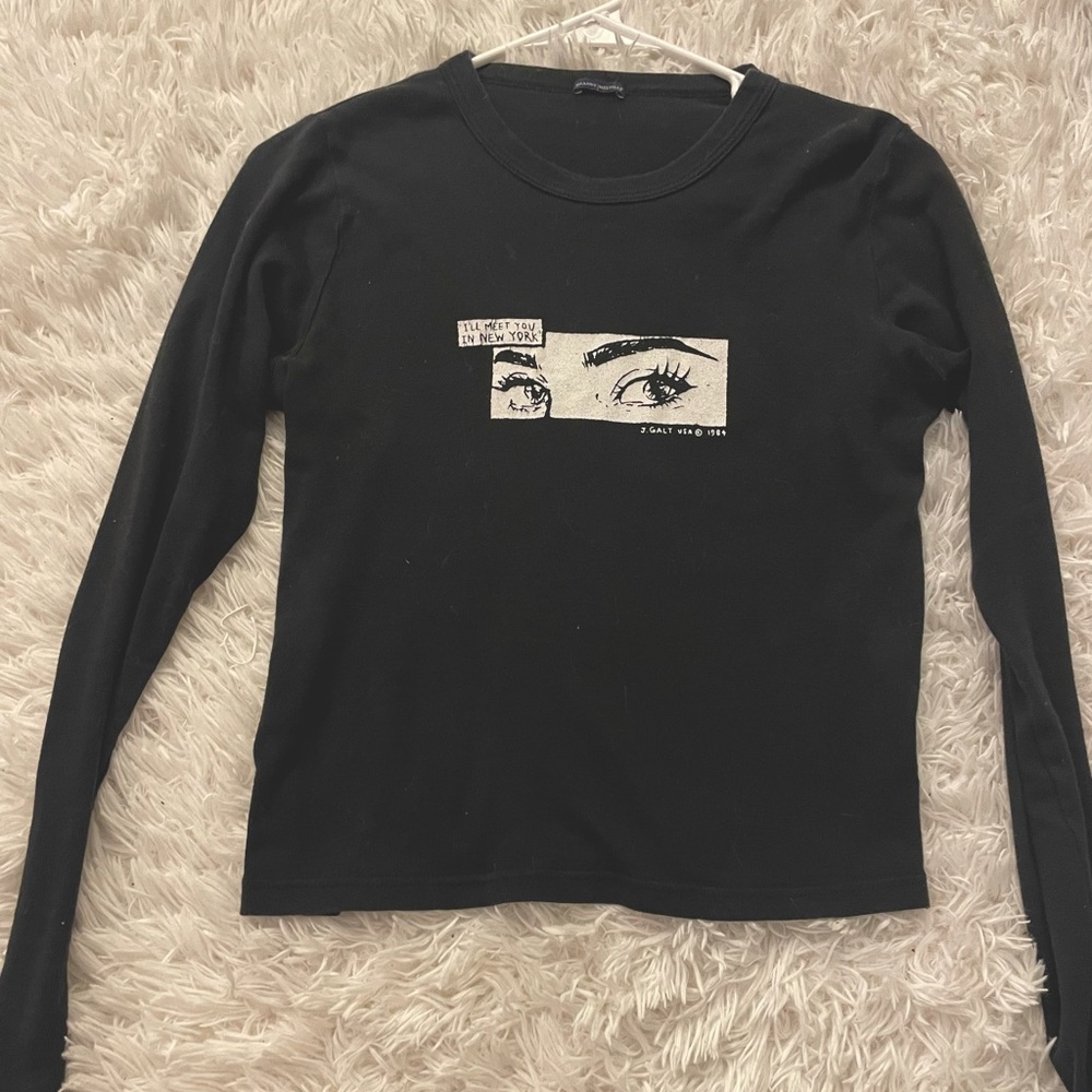 “I’ll meet you in New York” graphic brandy Melville long sleeve